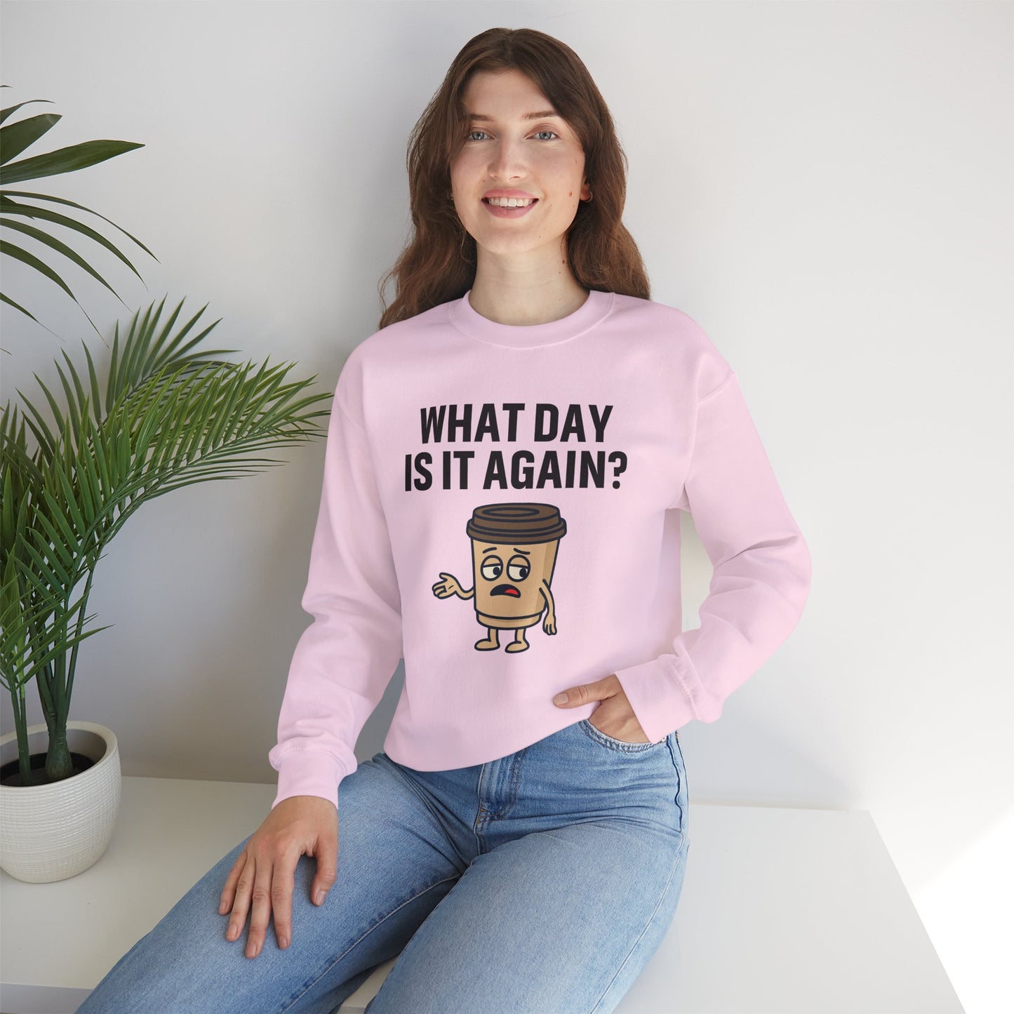 Funny Coffee Sweatshirt with Sassy Quote, Unisex Crewneck for Coffee Lovers, Perfect Gift for Birthdays or Relaxation Days