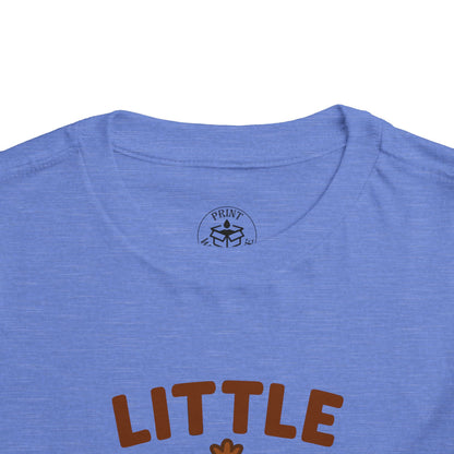 Little Gobbler Toddler Unisex T-Shirt | Thanksgiving Tee, Cute Turkey T-Shirt for Kids, Fall Family Celebration Wear