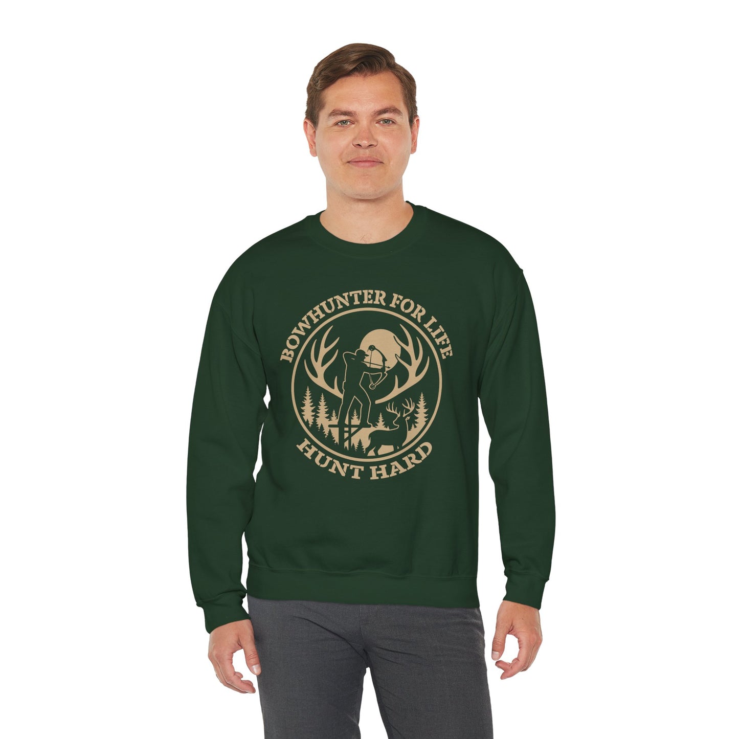 Bowhunter For Life Unisex Sweatshirt | Hunting Apparel, Outdoor Lovers, Great Gift for Hunters, Fall Apparel