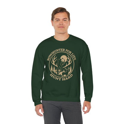 Bowhunter For Life Unisex Sweatshirt | Hunting Apparel, Outdoor Lovers, Great Gift for Hunters, Fall Apparel