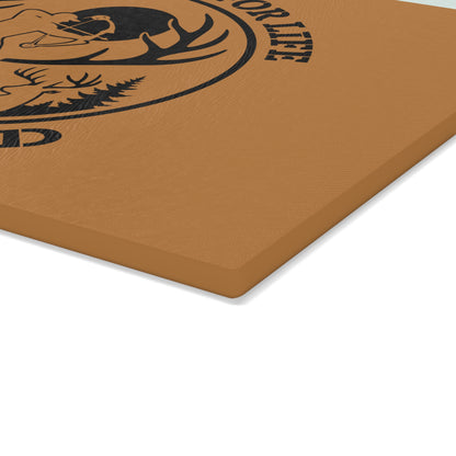 Bowhunter for Life Glass Cutting Board | Perfect Gift for Outdoor Enthusiasts, Kitchen Decor, Hunting Gifts, Cooking Accessories