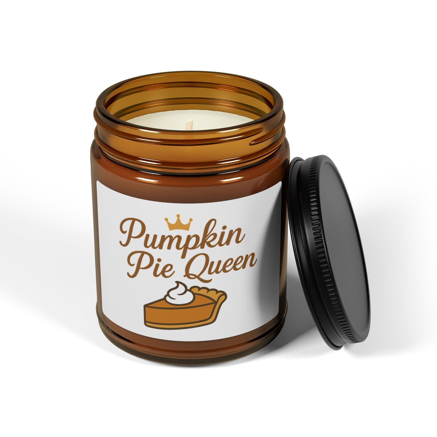 Scented Soy Candle - Pumpkin Pie Queen, Fall Decor, Thanksgiving Gift, Aromatherapy, Home Fragrance, Cozy Atmosphere