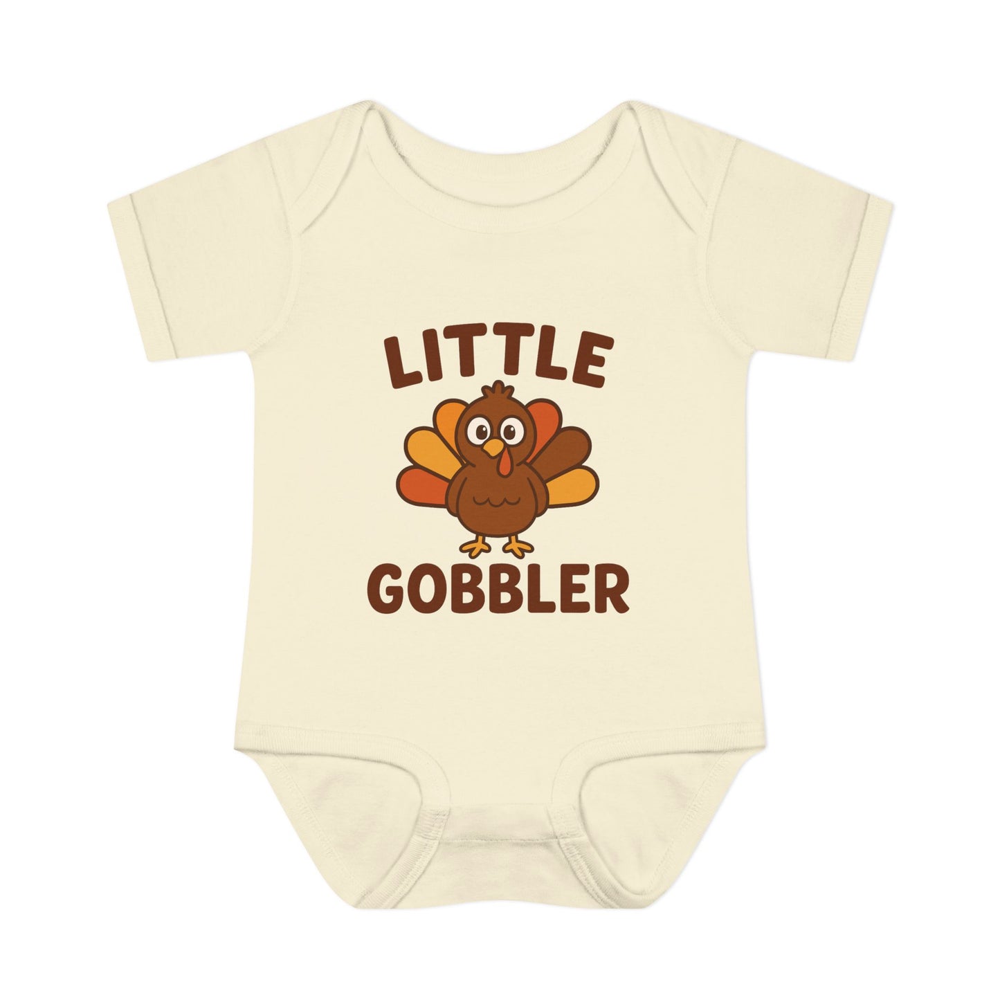 Little Gobbler Infant Unisex Onesie | Baby Clothes, Fall Fashion, Holiday Outfit, Cute Baby Gift, Turkey Onesie