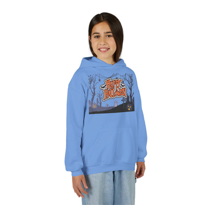 Youth Halloween Sweatshirt - Cozy Fall Apparel, Spooky Season Gift, Kids Hoodie, Holiday Celebration Wear, Trick or Treat Outfit