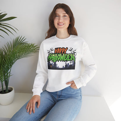 Happy Halloween Crewneck Sweatshirt, Halloween Apparel, Fall Fashion, [...]