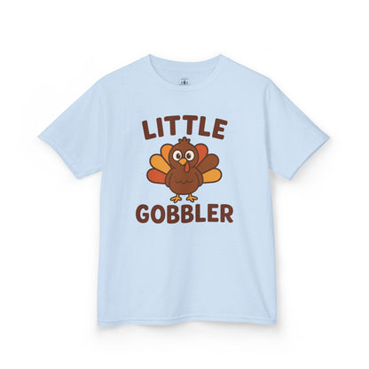 Little Gobbler Youth Unisex T-Shirt | Thanksgiving Kids Tee, Fall Family Fun Tee, Holiday Gift for Kids, Cute Thanksgiving Apparel