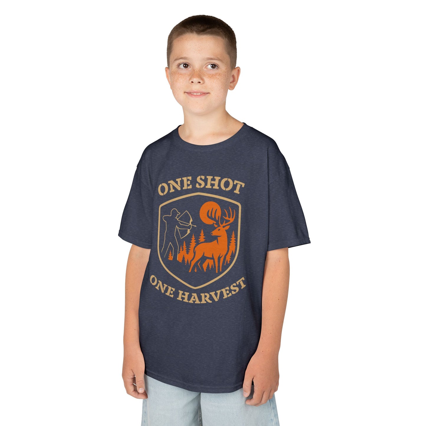 Hunting Themed Kids Tee, Outdoor Adventure Shirt, One Shot One Harvest T-Shirt, Gifts for Young Hunters, Nature Lover Apparel, Kid's [...]