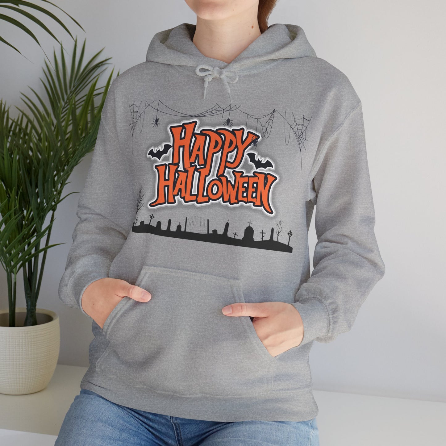 Halloween Hoodie, Unisex Heavy Blend Hoodie, Cozy Fall Apparel, Spooky Season Gift, Halloween Celebration Wear