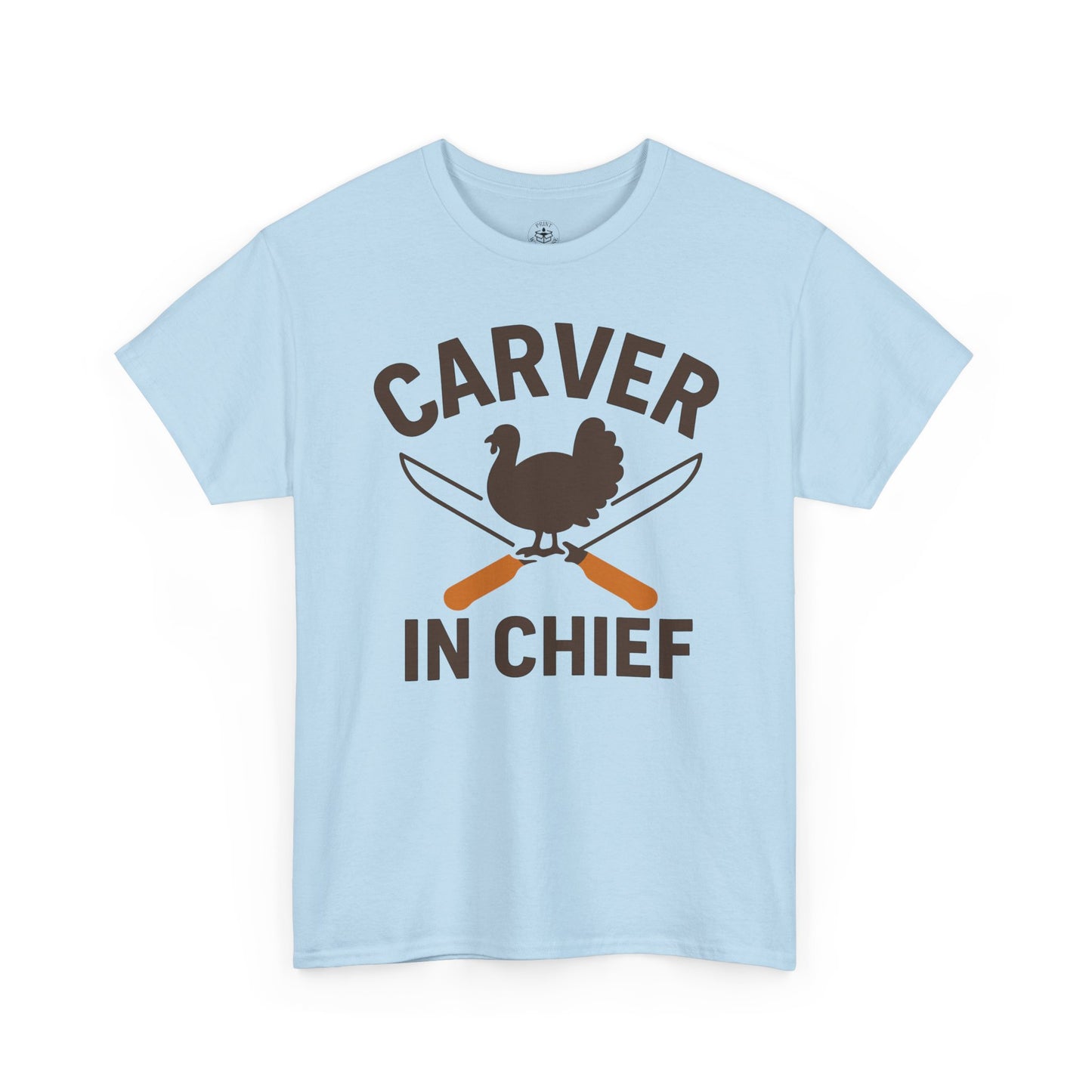 Carver In Chief Unisex T-Shirt | Holiday Shirt, Thanksgiving Gift, Family Gathering Apparel, Turkey Day Style, Funny Thanksgiving Tee