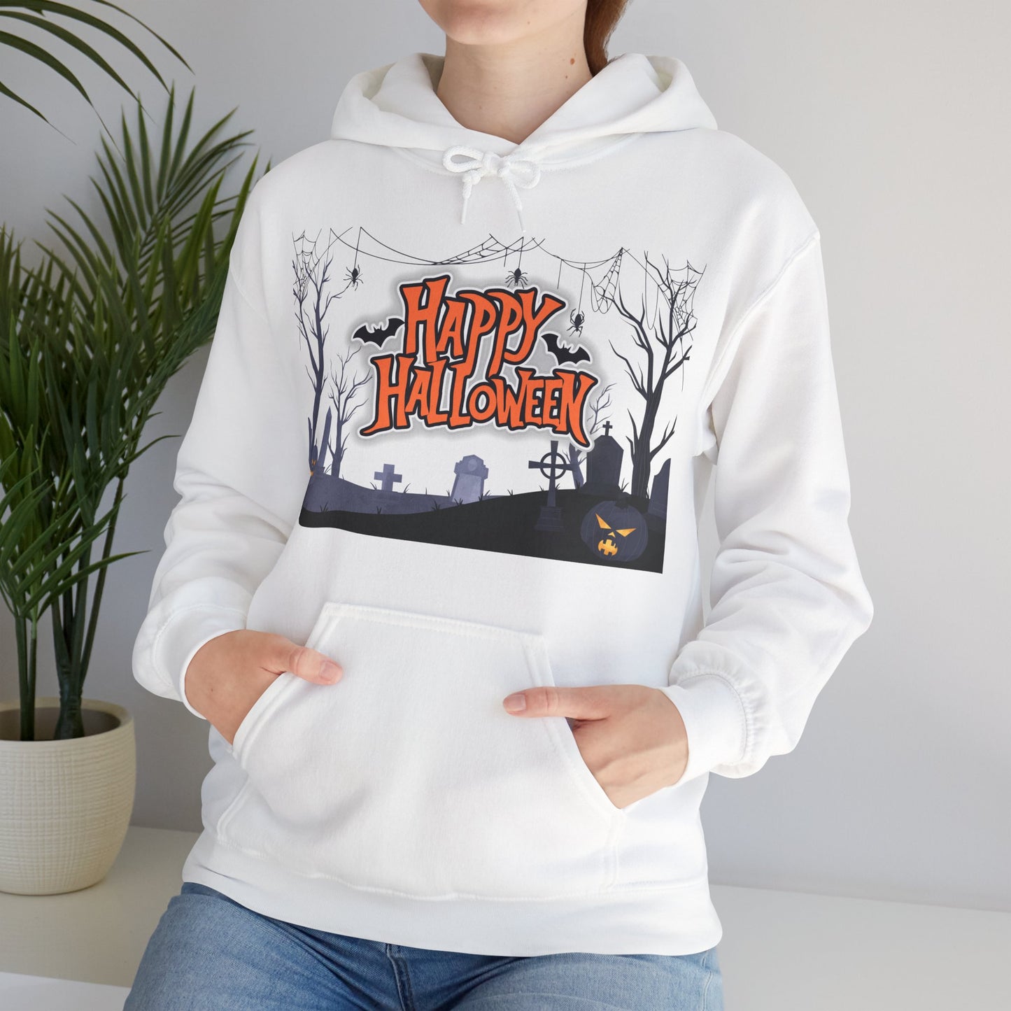 Halloween Hoodie, Cozy Unisex Hoodie, Spooky Season Apparel, Autumn Fashion, October 31st Celebration, Gift for Halloween Lovers