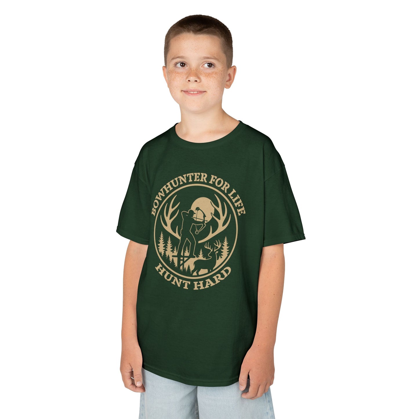 Bowhunter For Life Youth Unisex T-Shirt | Perfect Gift for Young Hunters, Outdoor Adventures, Nature Explorers