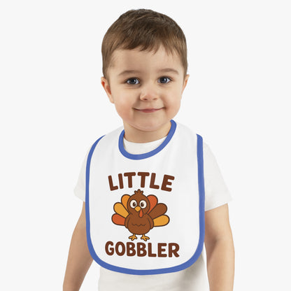 Little Gobbler Baby Bib | Cute Infant Bib, Holiday Gift, Toddler Bib, Thanksgiving Outfit, Baby Shower Gift