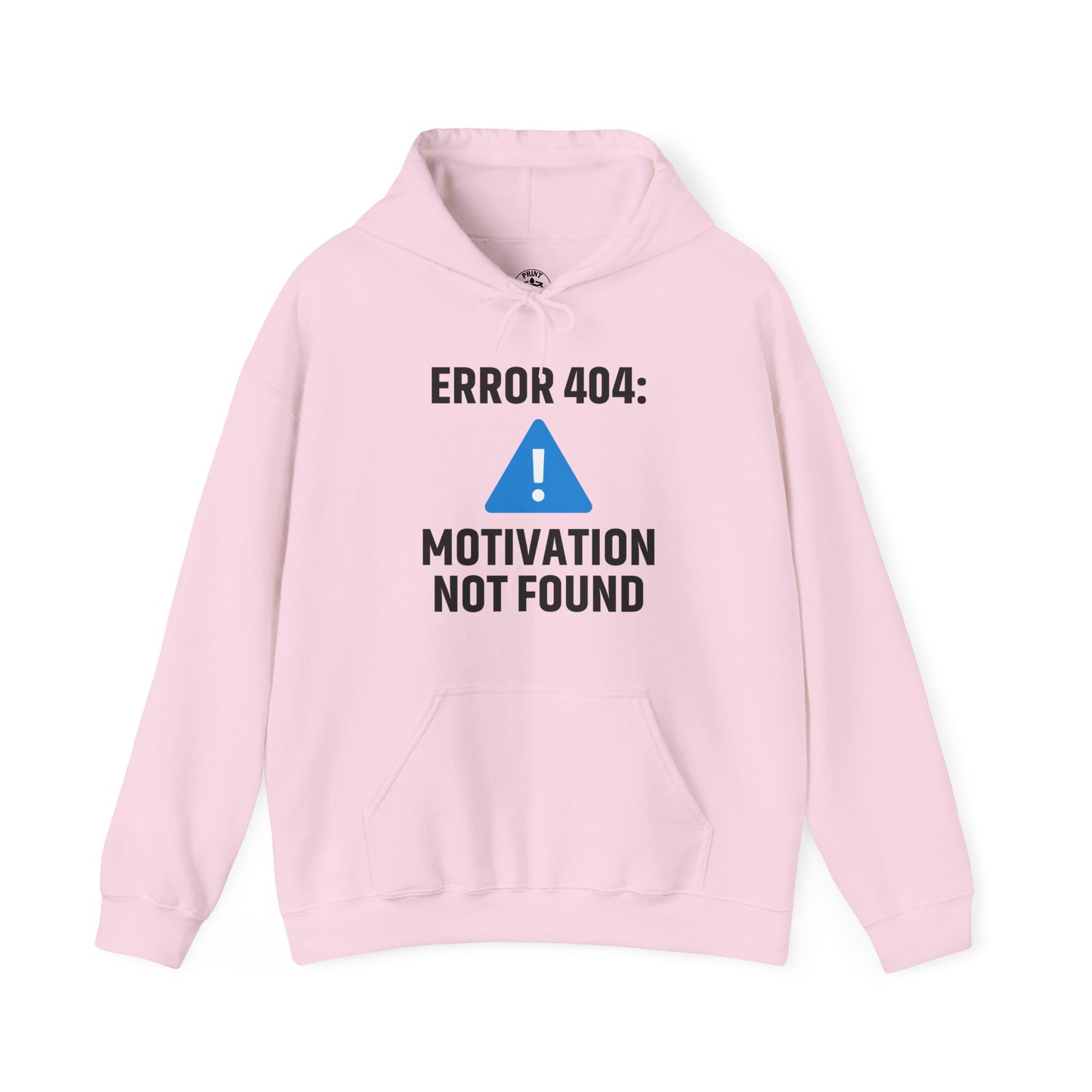 Error 404 Motivation Not Found Unisex Hoodie | Funny Gift, Casual Wear, Unisex Sweatshirt, Cozy Layer, Office Gift