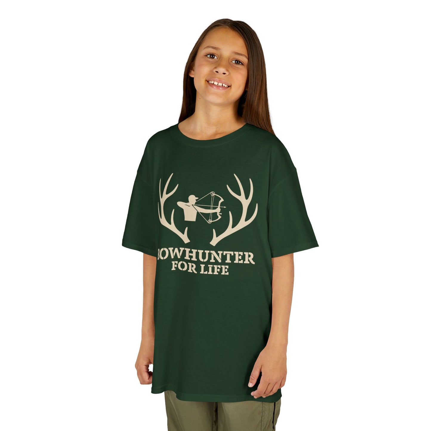 Bowhunter For Life Youth Unisex T-Shirt | Outdoor Adventures, Hunting Gifts, Adventure Clothing, Kids Sportswear