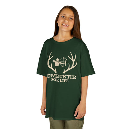 Bowhunter For Life Youth Unisex T-Shirt | Outdoor Adventures, Hunting Gifts, Adventure Clothing, Kids Sportswear