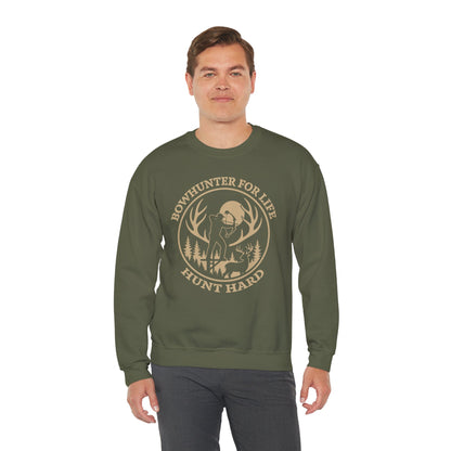 Bowhunter For Life Unisex Sweatshirt | Hunting Apparel, Outdoor Lovers, Great Gift for Hunters, Fall Apparel