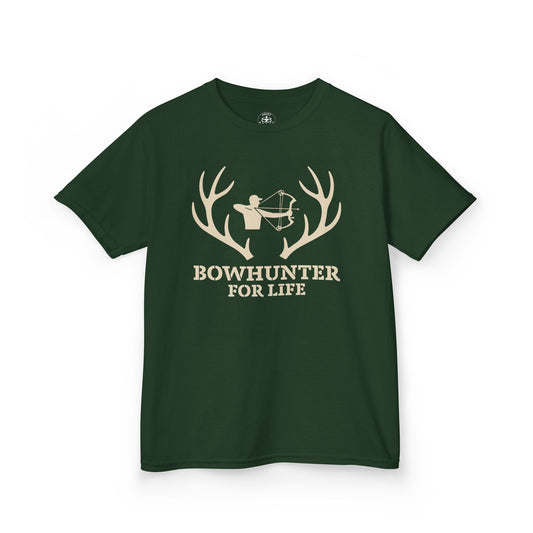 Bowhunter For Life Youth Unisex T-Shirt | Outdoor Adventures, Hunting Gifts, Adventure Clothing, Kids Sportswear