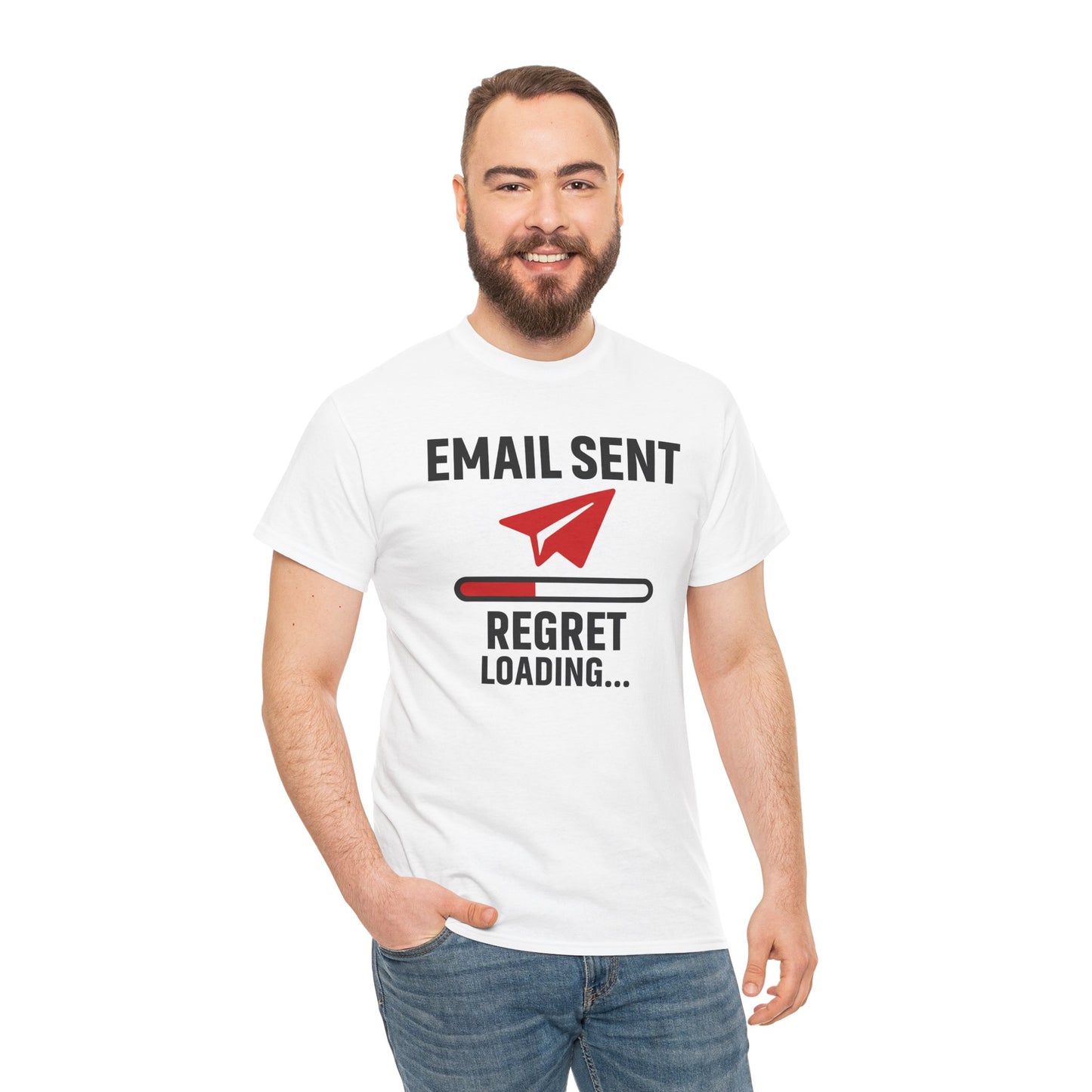 Email Sent Regret Loading Unisex T-Shirt | Funny Coworker Gift, Office Humor, Casual Wear, Quirky Tee