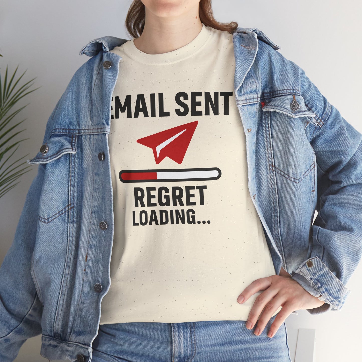 Email Sent Regret Loading Unisex T-Shirt | Funny Coworker Gift, Office Humor, Casual Wear, Quirky Tee