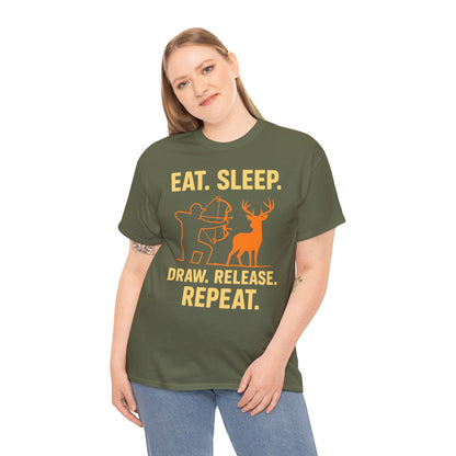 Eat Sleep Draw Release Repeat Unisex T-Shirt | Perfect for Outdoor Lovers, Gifts for Adventurers