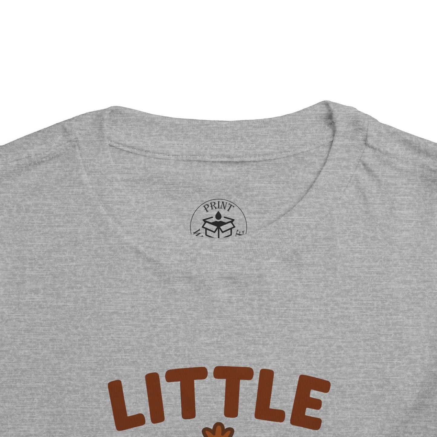 Little Gobbler Toddler Unisex T-Shirt | Thanksgiving Tee, Cute Turkey T-Shirt for Kids, Fall Family Celebration Wear