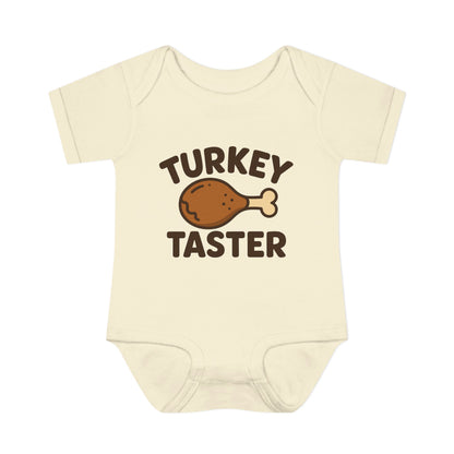 Thanksgiving Baby Bodysuit, Cute Infant Outfit, Holiday Gift for Newborns, Turkey Taster Onesie, Baby Shower Present, Fall Celebration