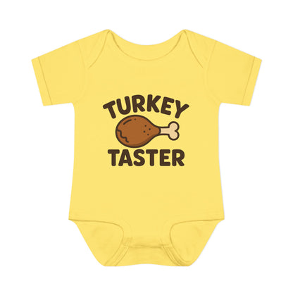 Thanksgiving Baby Bodysuit, Cute Infant Outfit, Holiday Gift for Newborns, Turkey Taster Onesie, Baby Shower Present, Fall Celebration