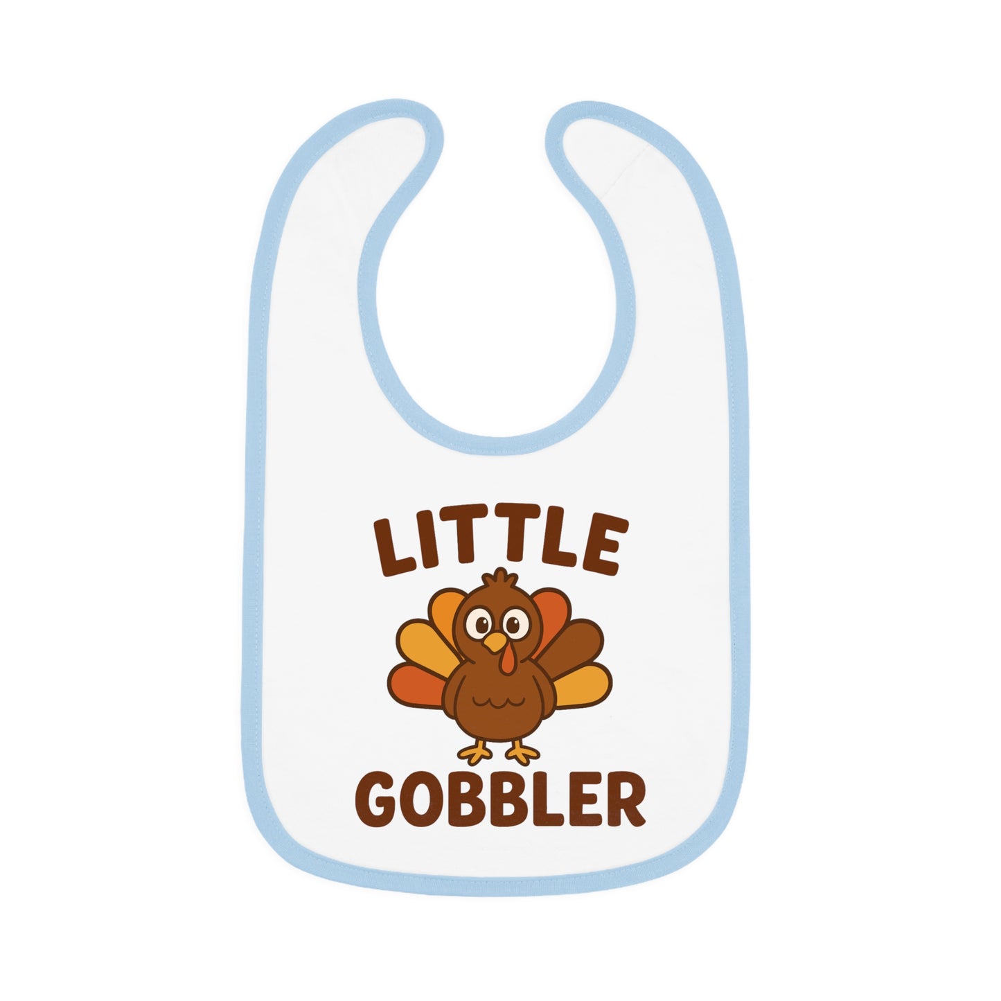 Little Gobbler Baby Bib | Cute Infant Bib, Holiday Gift, Toddler Bib, Thanksgiving Outfit, Baby Shower Gift