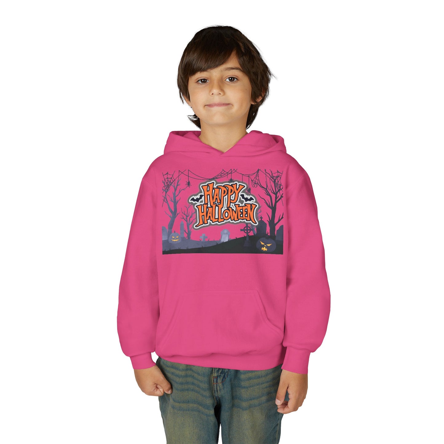 Youth Halloween Sweatshirt - Cozy Fall Apparel, Spooky Season Gift, Kids Hoodie, Holiday Celebration Wear, Trick or Treat Outfit