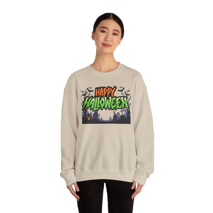 Happy Halloween Crewneck Sweatshirt, Halloween Apparel, Fall Fashion, [...]