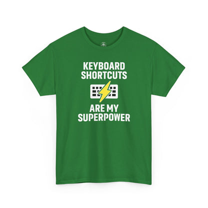 Keyboard Shortcuts Are My Superpower Tee | Unisex T-Shirt, Programmer Gift, Tech Humor Shirt, Geeky Apparel, Office Gift, Funny Tee