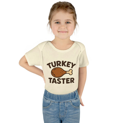 Thanksgiving Baby Bodysuit, Cute Infant Outfit, Holiday Gift for Newborns, Turkey Taster Onesie, Baby Shower Present, Fall Celebration