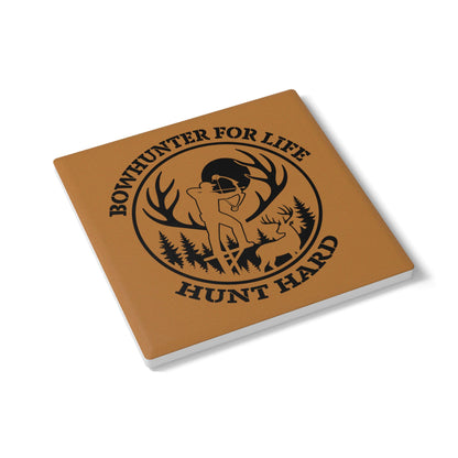 Bowhunter Ceramic Coaster, Rustic Home Decor, Hunting Gift, Nature Lovers, Unique Drinkware, Wildlife Enthusiast