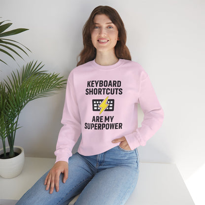Keyboard Shortcuts Are My Superpower Sweatshirt | Crewneck, Computer Lover Gift, Tech Humor, Geeky Fashion, Office Gift