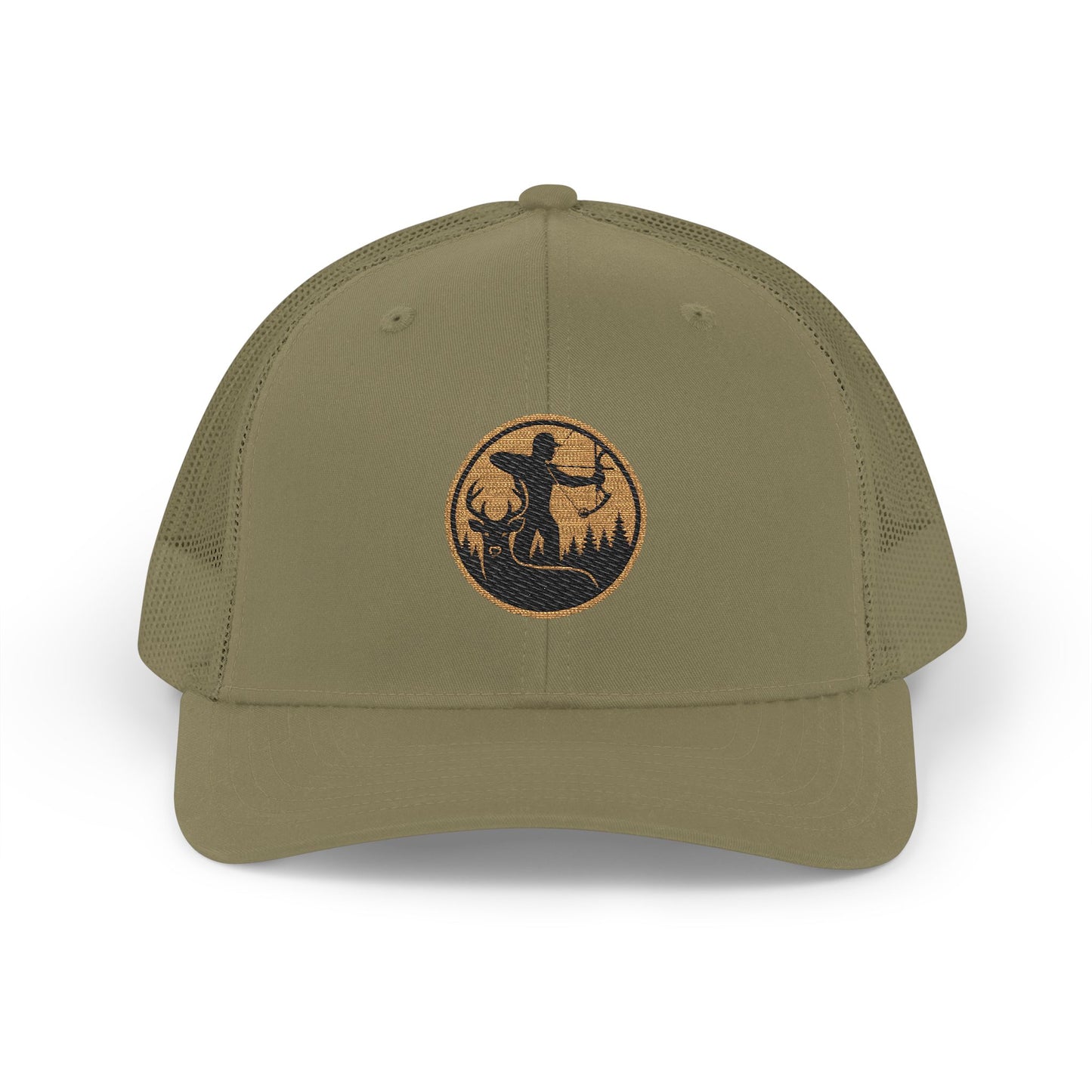 Hunting Theme Embroidered Snapback Trucker Cap | Stylish Outdoor Hat for Adventure Lovers, Perfect Gift for Birthdays, Events