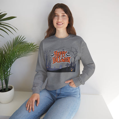 Halloween Crewneck Sweatshirt, Unisex Cozy Sweater, Fall Apparel, Spooky Season Outfit, Gift for Halloween Lovers