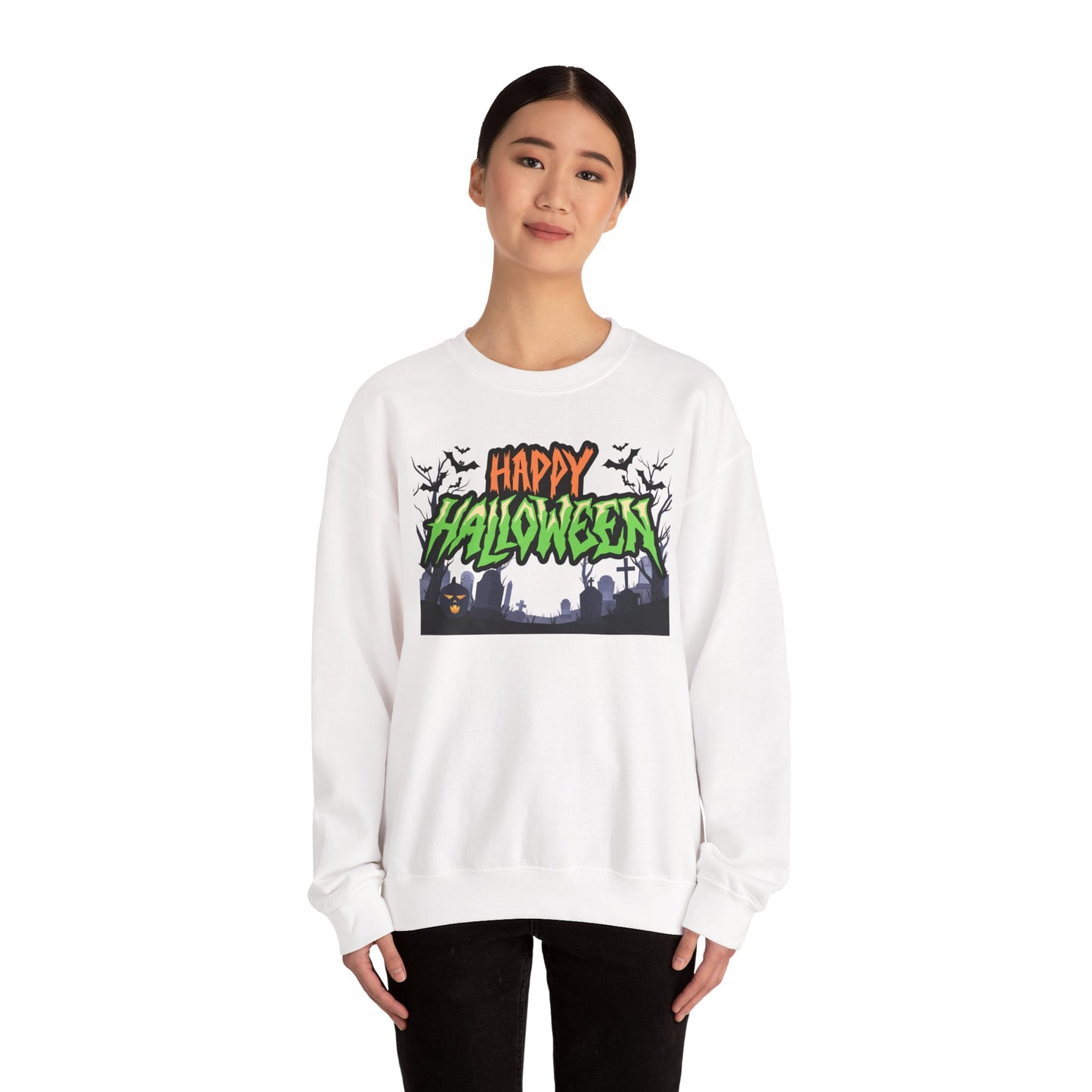 Happy Halloween Crewneck Sweatshirt, Halloween Apparel, Fall Fashion, [...]