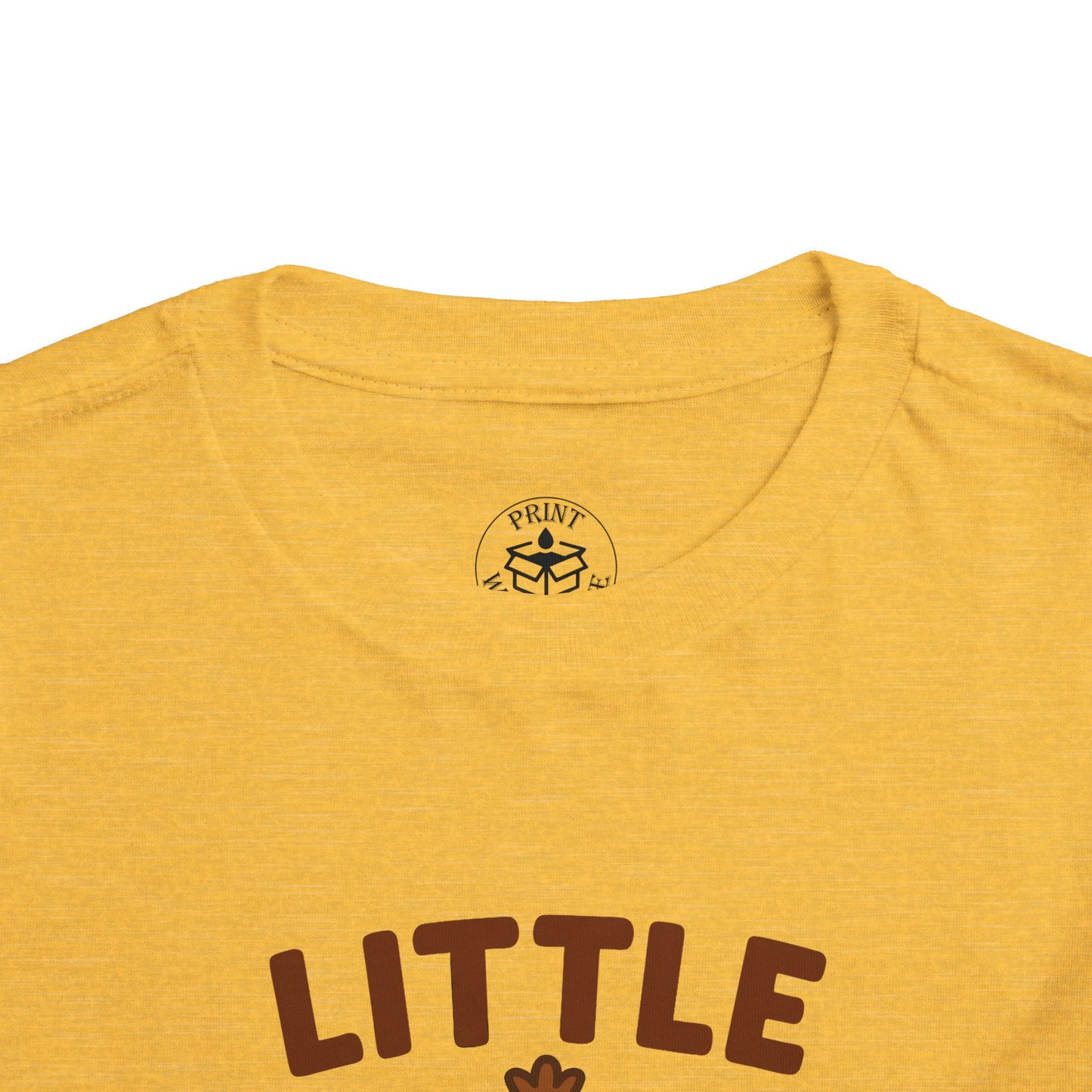 Little Gobbler Toddler Unisex T-Shirt | Thanksgiving Tee, Cute Turkey T-Shirt for Kids, Fall Family Celebration Wear