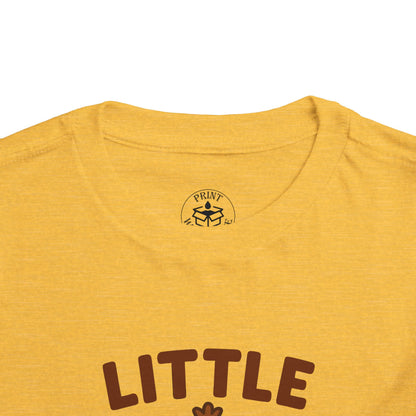 Little Gobbler Toddler Unisex T-Shirt | Thanksgiving Tee, Cute Turkey T-Shirt for Kids, Fall Family Celebration Wear