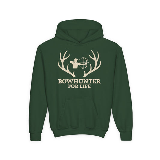 Youth Bowhunter for Life Hoodie - Perfect for Young Archers, Great for Gift Giving, Outdoor Adventures, and Hunting Trips