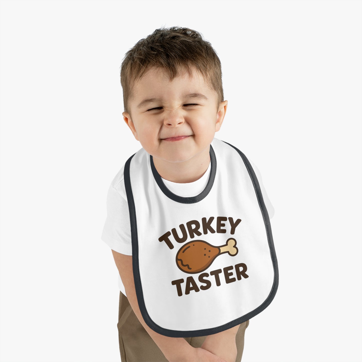 Turkey Taster Baby Bib | Thanksgiving Baby Bib, Holiday Infant Bib, Baby Shower Gift, Toddler Feeding Accessory