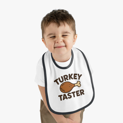 Turkey Taster Baby Bib | Thanksgiving Baby Bib, Holiday Infant Bib, Baby Shower Gift, Toddler Feeding Accessory