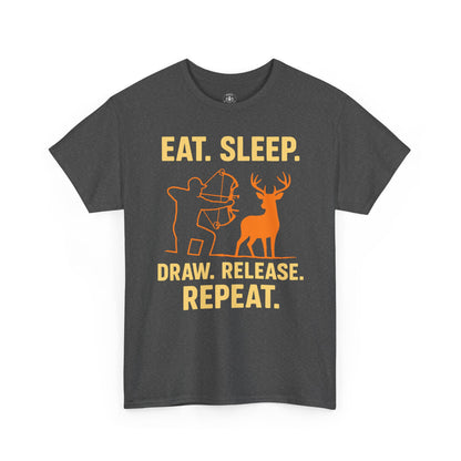 Eat Sleep Draw Release Repeat Unisex T-Shirt | Perfect for Outdoor Lovers, Gifts for Adventurers