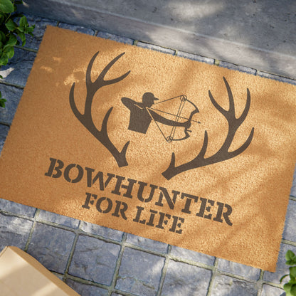 Bowhunter Life Doormat, Rustic Outdoor Mat, Hunting Welcome Mat, Gift for Hunters, Cabin Decor, Archery Enthusiast Decor