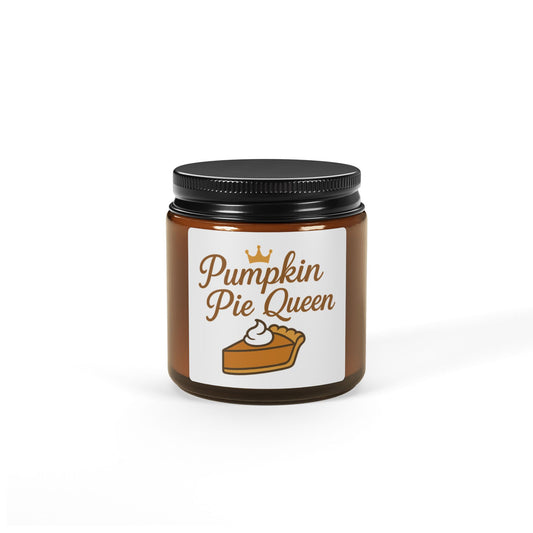Scented Soy Candle - Pumpkin Pie Queen, Fall Decor, Thanksgiving Gift, Aromatherapy, Home Fragrance, Cozy Atmosphere