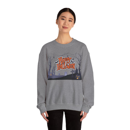 Halloween Crewneck Sweatshirt, Unisex Cozy Sweater, Fall Apparel, Spooky Season Outfit, Gift for Halloween Lovers