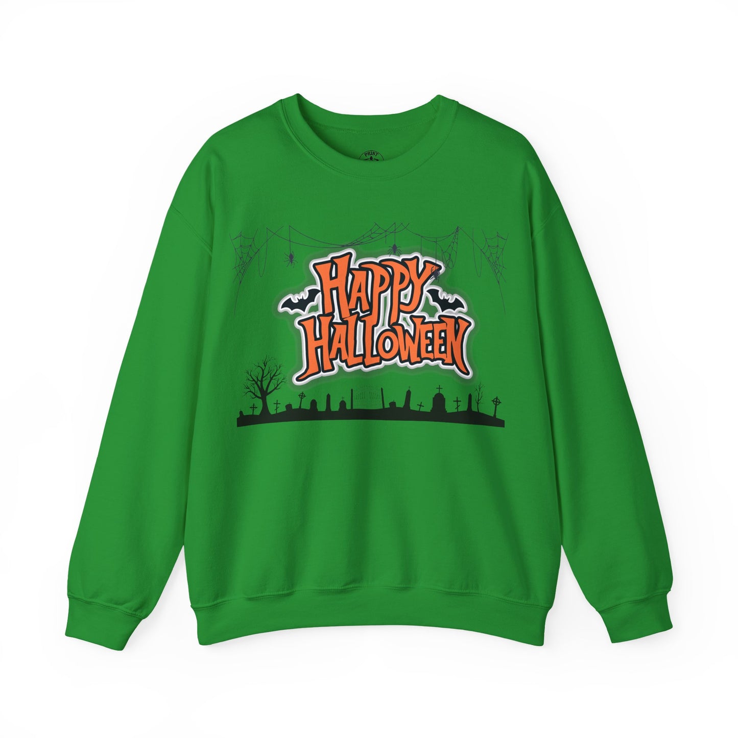 Happy Halloween Unisex Crewneck Sweatshirt, Fall Fashion, Halloween Attire, Cozy Sweatshirt, Spooky Season Apparel