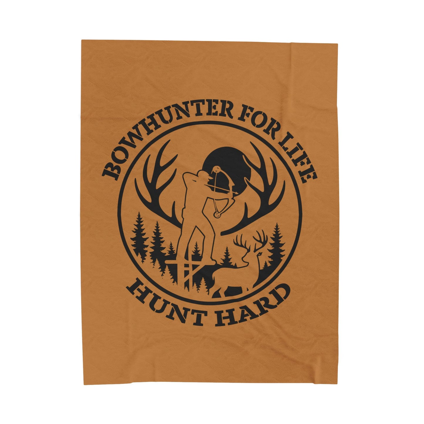 Cozy Bowhunter Plush Blanket - Perfect for Hunting Enthusiasts, Outdoor Adventures, Gifts for Him, Camping Essentials, Rustic Home Decor