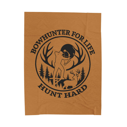 Cozy Bowhunter Plush Blanket - Perfect for Hunting Enthusiasts, Outdoor Adventures, Gifts for Him, Camping Essentials, Rustic Home Decor