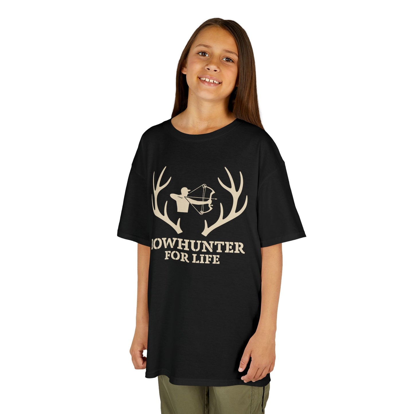 Bowhunter For Life Youth Unisex T-Shirt | Outdoor Adventures, Hunting Gifts, Adventure Clothing, Kids Sportswear